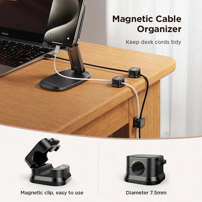 Magnetic Cable Clips Cable Smooth Adjustable Cord Holder