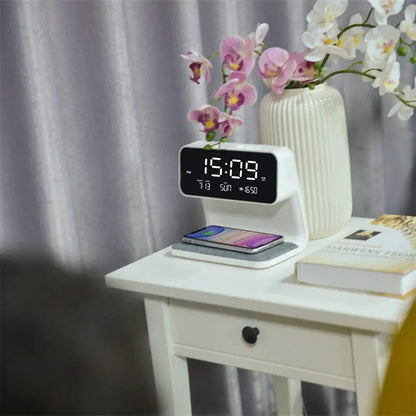 Bedside 3 In 1 LCD screen Alarm Clock